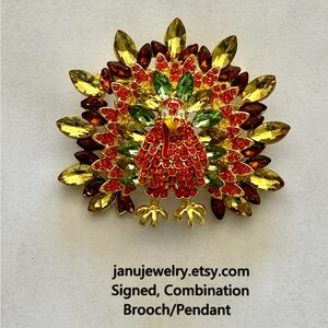 Turkey Brooch and Pendant !   It’s Both